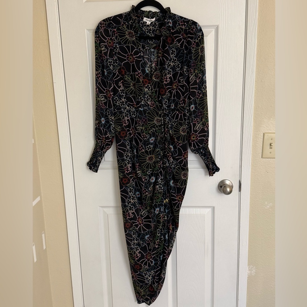 Steve Madden Romany Dress Black Floral, Small Women’s